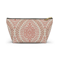 Mumbai Lace Accessory Pouch w T-bottom in Pink